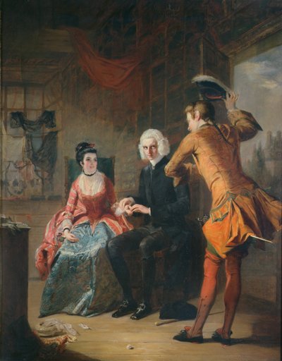 Scène dans la boutique parisienne de A Sentimental Journey, 1841 - William Powell Frith